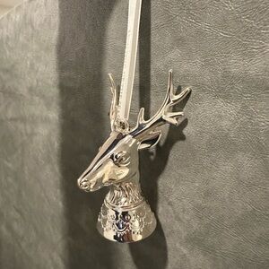 Waterford Silver Reindeer Ornament